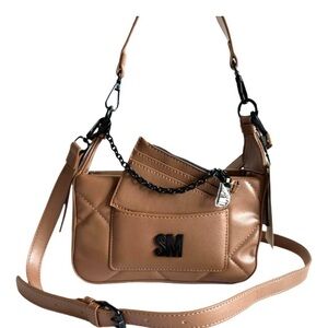 Steve Madden Brown Crossbody Bag with Logo